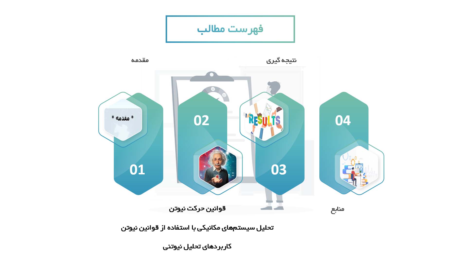 پاورپوینت در مورد سیستم‌های مکانیکی با استفاده از قوانین حرکت نیوتن